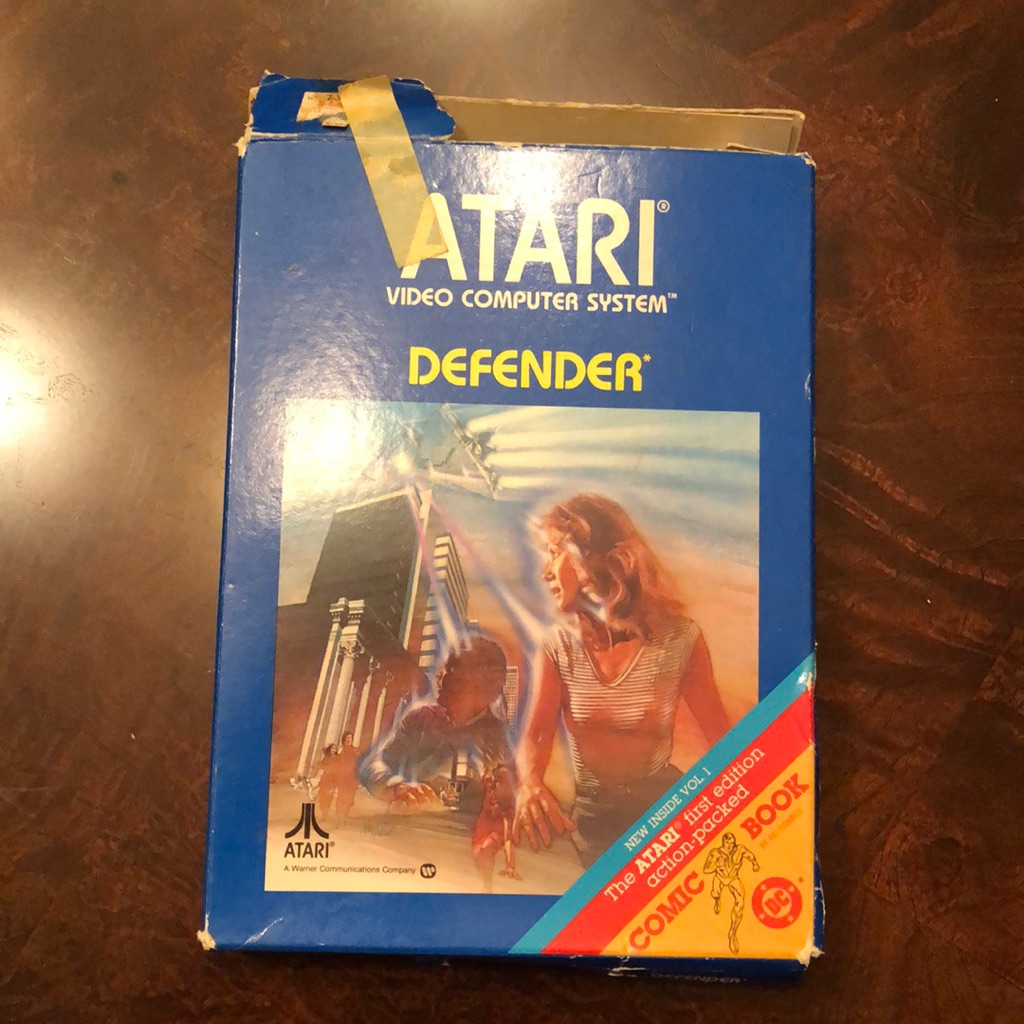 Vintage Atari Defender Game With Booklets
